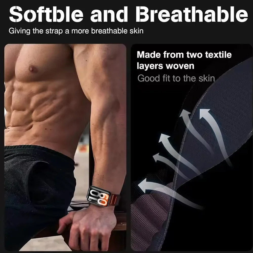Nylon Band for Redmi Watch 6 A - Parachute Strap Elastic ulasan dan harga