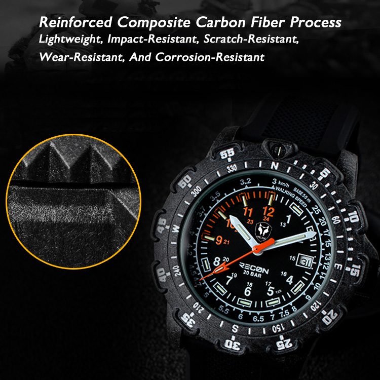 Hnlgnox Mens Pilot Watches Spo - Rubber Strap Diver ulasan dan harga