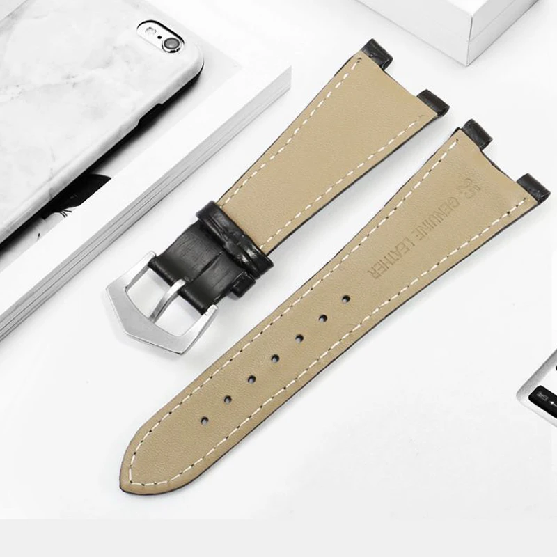 Genuine Leather Watch Strap Fo - Patek Philippe Watch Nautilus ulasan dan harga