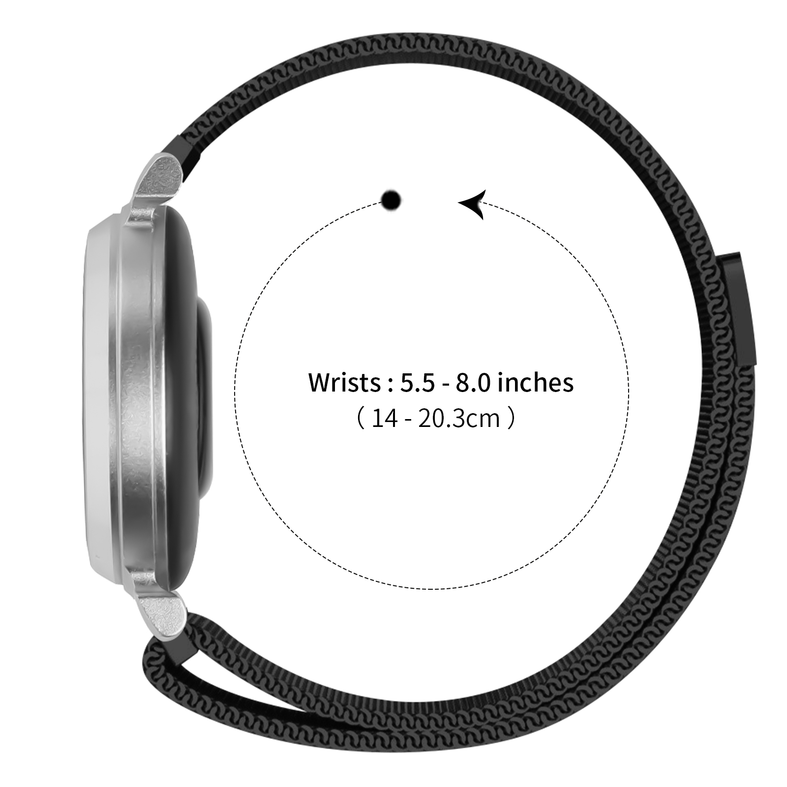 14mm Milanese Loop For Garmin  - Milanese Loop Magnetic ulasan dan harga