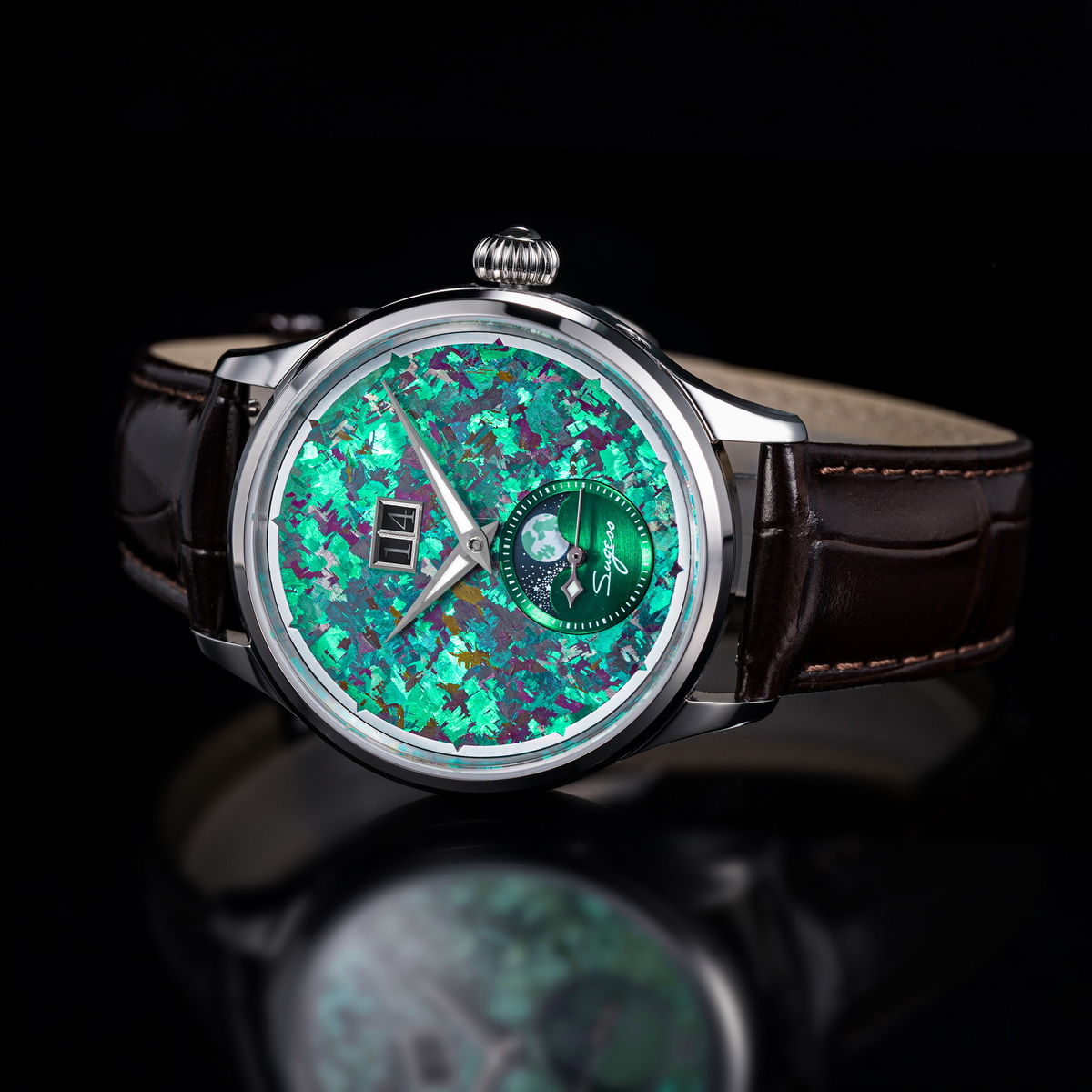 Sugess Watch of Men Moonphase  - Omega Watch Constellation ulasan dan harga