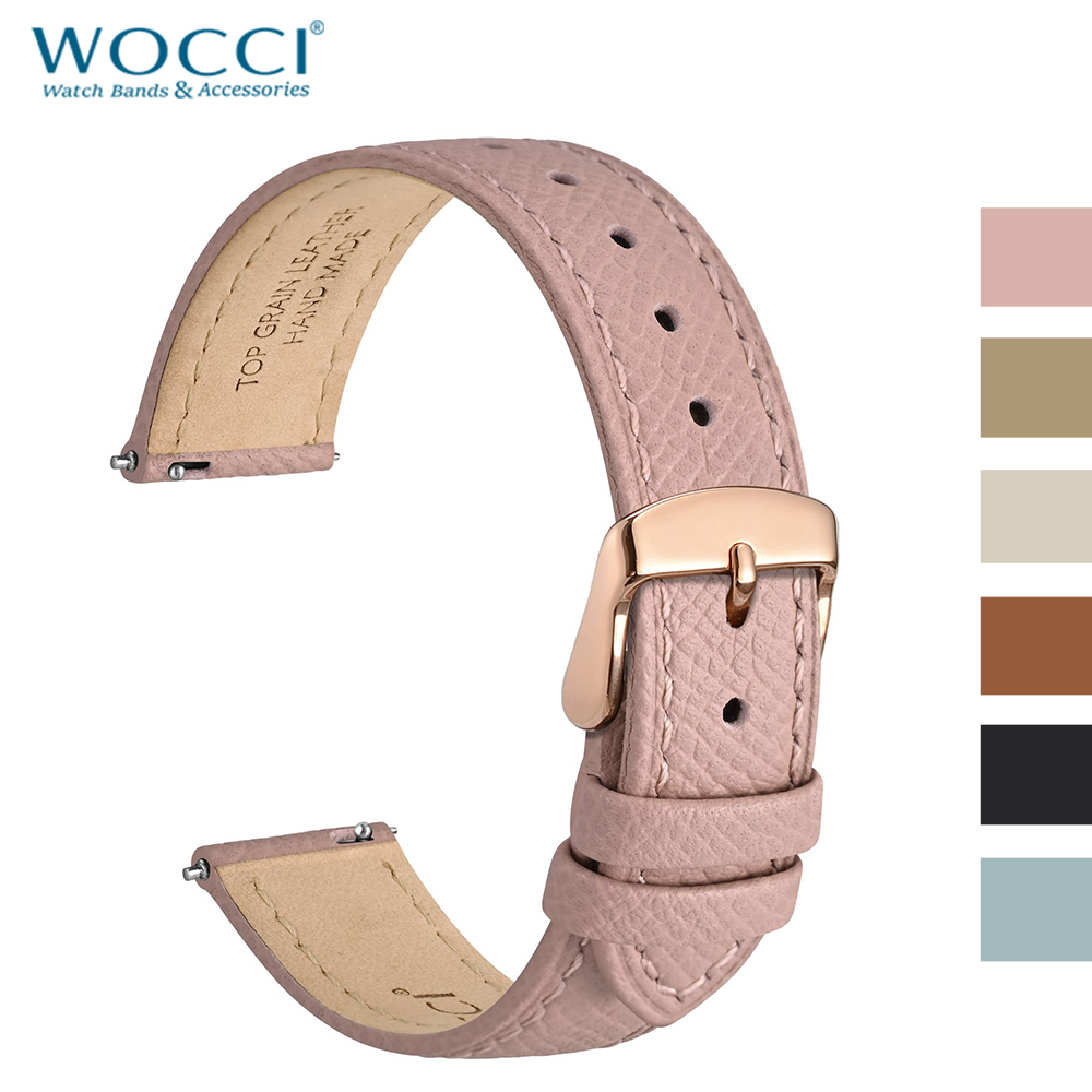 WOCCI Top Grain Leather Watch  - Leather Strap Quick Release ulasan dan harga