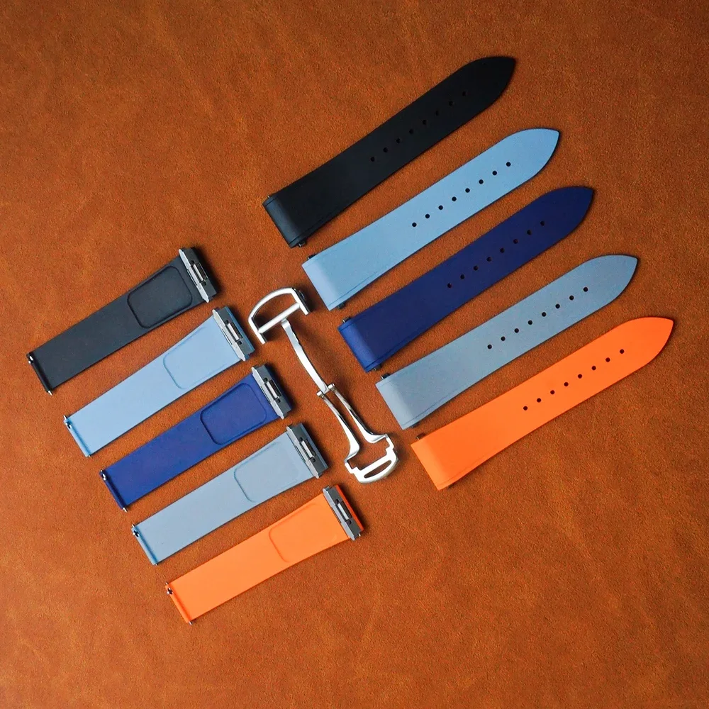 FKM Rubber Watch Straps For Ca - Cartier Watch Tank ulasan dan harga